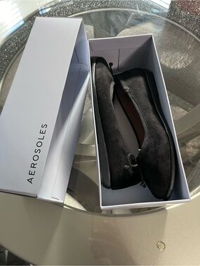 Aerosoles Black Women's Ballet Flats with Bow